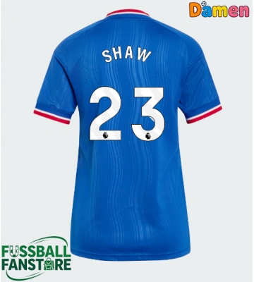 Manchester United Luke Shaw #23 Replik Auswärtstrikot Damen 2026-27 Kurzarm